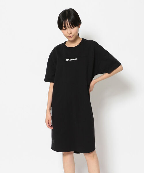 AVIREX（アヴィレックス）の「カラーコンビ スポーティーワンピース/ COLOR COMBI SPORTY ONEPIECE（ワンピース・レディース・ブラック/ライトグレー/オフホワイト/イエロー・FREE）」の22枚目の写真