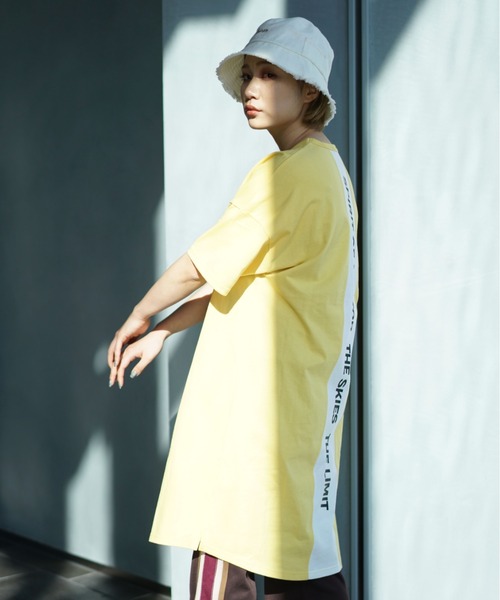 AVIREX（アヴィレックス）の「カラーコンビ スポーティーワンピース/ COLOR COMBI SPORTY ONEPIECE（ワンピース・レディース・ブラック/ライトグレー/オフホワイト/イエロー・FREE）」の13枚目の写真