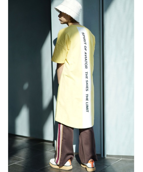 AVIREX（アヴィレックス）の「カラーコンビ スポーティーワンピース/ COLOR COMBI SPORTY ONEPIECE（ワンピース・レディース・ブラック/ライトグレー/オフホワイト/イエロー・FREE）」の19枚目の写真