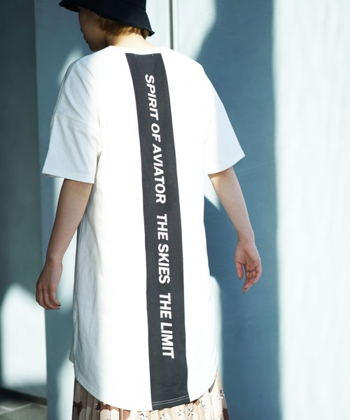 AVIREX（アヴィレックス）の「カラーコンビ スポーティーワンピース/ COLOR COMBI SPORTY ONEPIECE（ワンピース・レディース・ブラック/ライトグレー/オフホワイト/イエロー・FREE）」の15枚目の写真