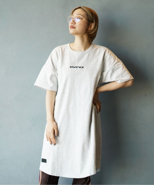 AVIREX（アヴィレックス）の「カラーコンビ スポーティーワンピース/ COLOR COMBI SPORTY ONEPIECE（ワンピース・レディース・ブラック/ライトグレー/オフホワイト/イエロー・FREE）」の20枚目の写真