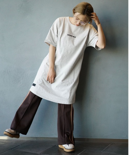 AVIREX（アヴィレックス）の「カラーコンビ スポーティーワンピース/ COLOR COMBI SPORTY ONEPIECE（ワンピース・レディース・ブラック/ライトグレー/オフホワイト/イエロー・FREE）」の16枚目の写真