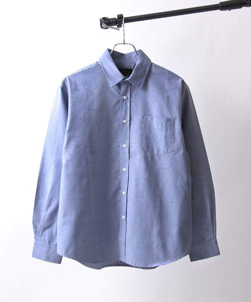 ZIP FIVE(ジップファイブ)の「【ZIP FIVE】 高密度 T/Cブロード 長袖 レギュラー リラックス シャツ / 無地 / ストライプ / チェック(シャツ/ブラウス・メンズ・ベージュ/オフホワイト/ブルー/ダークネイビー/ブラック系/ネイビー系1/ブルー系/ブラック/パープル/オリーブ/チャコール/ホワイト系/ネイビー系/ネイビー系2・LARGE/X-LARGE/MEDIUM/SMALL)」の10枚目の写真