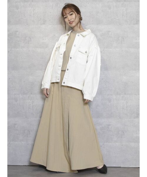 Dazzlin ダズリン のファッション デニムジャケット ジャケット アウター ステッチgジャン デニムジャケット