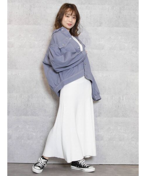 Dazzlin ダズリン のファッション デニムジャケット ジャケット アウター ステッチgジャン デニムジャケット