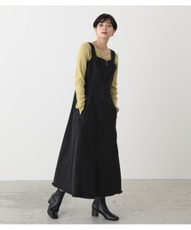 AZUL by moussy | ZIP UP JUMPER DRESS/ジップアップジャンパードレス(ワンピース)