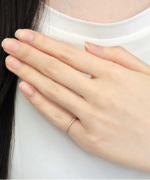 ヴァンドーム青山 ハーフエタニティ ピンクゴールド 7号 ヴァンドームアオヤマ ハーフエタニティリング7号 ピンクゴールド