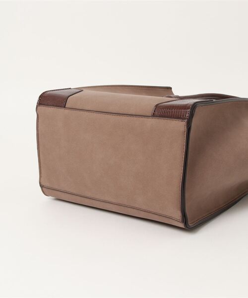 N.（N. Natural Beauty Basic）（エヌエヌナチュラルビューティーベーシック）の「スクエアコンビトートバッグ（トートバッグ・レディース・ブラック/ホワイト/ブラウン・ﾌﾘ-）」の7枚目の写真