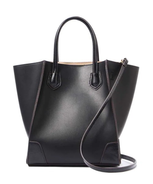 N.（N. Natural Beauty Basic）（エヌエヌナチュラルビューティーベーシック）の「スクエアコンビトートバッグ（トートバッグ・レディース・ブラック/ホワイト/ブラウン・ﾌﾘ-）」の2枚目の写真