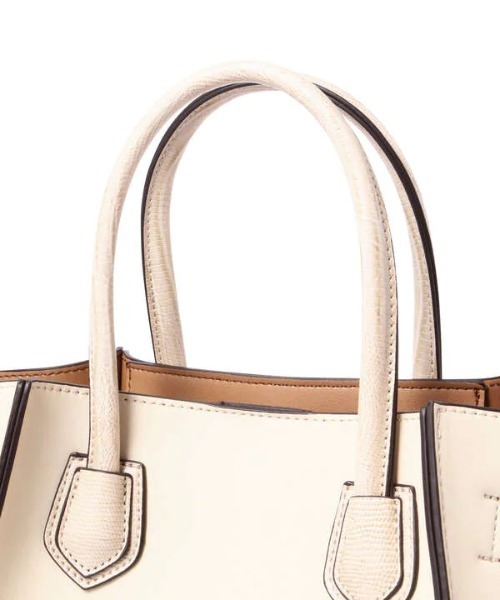 N.（N. Natural Beauty Basic）（エヌエヌナチュラルビューティーベーシック）の「スクエアコンビトートバッグ（トートバッグ・レディース・ブラック/ホワイト/ブラウン・ﾌﾘ-）」の19枚目の写真