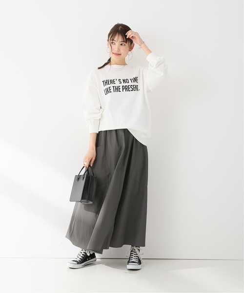 JOINT WORKS（ジョイントワークス）の「J-コットンナイロンフレアスカート（スカート・レディース・ブラック/オレンジ・FREE）」の15枚目の写真