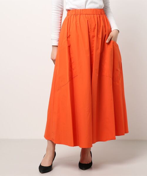 JOINT WORKS（ジョイントワークス）の「J-コットンナイロンフレアスカート（スカート・レディース・ブラック/オレンジ・FREE）」の17枚目の写真