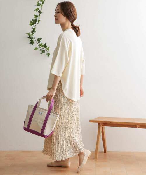 URBAN RESEARCH DOORS(アーバンリサーチドアーズ)の「ワッフルラウンドヘムプルオーバー(Tシャツ/カットソー・レディース・ブラック/ベージュ/オフホワイト・ONE)」の17枚目の写真