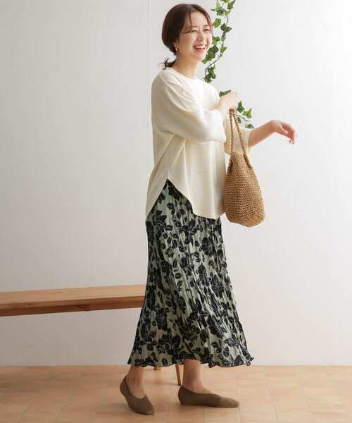 URBAN RESEARCH DOORS(アーバンリサーチドアーズ)の「ワッフルラウンドヘムプルオーバー(Tシャツ/カットソー・レディース・ブラック/ベージュ/オフホワイト・ONE)」の18枚目の写真