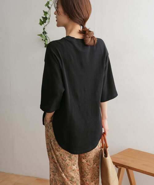 URBAN RESEARCH DOORS(アーバンリサーチドアーズ)の「ワッフルラウンドヘムプルオーバー(Tシャツ/カットソー・レディース・ブラック/ベージュ/オフホワイト・ONE)」の21枚目の写真