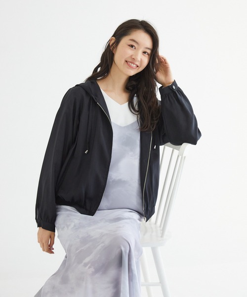 Rewde(ルゥデ)の「【雑誌掲載・TV着用】【再生繊維使用】フーディーシアーパーカー(1R16-03059)(その他アウター・レディース・ブラック/ベージュ/カーキ/グリーン・M)」の18枚目の写真