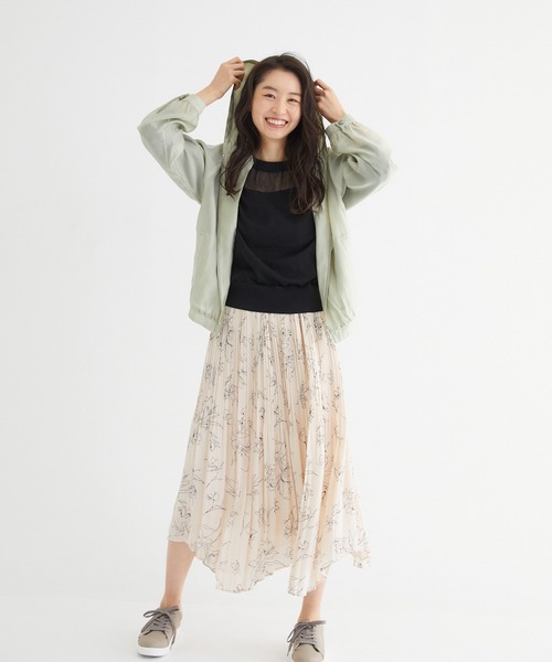 Rewde(ルゥデ)の「【雑誌掲載・TV着用】【再生繊維使用】フーディーシアーパーカー(1R16-03059)(その他アウター・レディース・ブラック/ベージュ/カーキ/グリーン・M)」の8枚目の写真