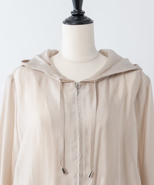 Rewde(ルゥデ)の「【雑誌掲載・TV着用】【再生繊維使用】フーディーシアーパーカー(1R16-03059)(その他アウター・レディース・ブラック/ベージュ/カーキ/グリーン・M)」の21枚目の写真