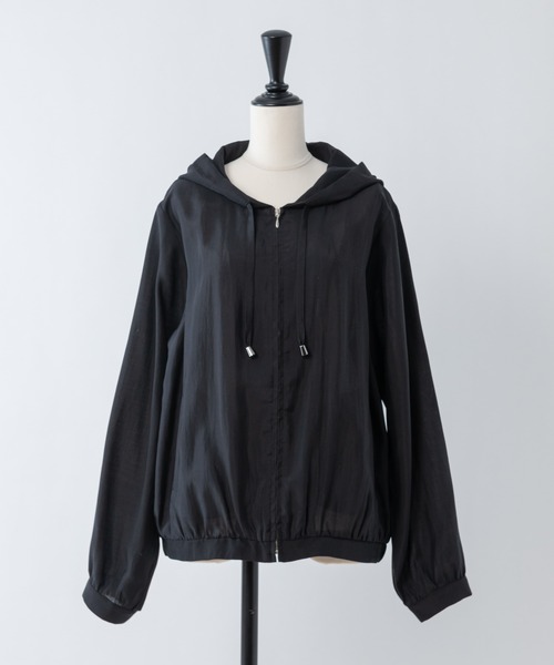 Rewde(ルゥデ)の「【雑誌掲載・TV着用】【再生繊維使用】フーディーシアーパーカー(1R16-03059)(その他アウター・レディース・ブラック/ベージュ/カーキ/グリーン・M)」の17枚目の写真