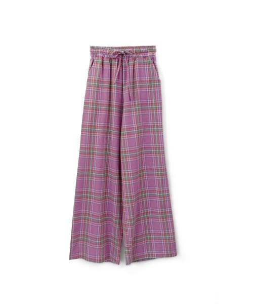 marjour（マージュール）の「RELAX CHECK PANTS（その他パンツ・レディース・ピンク/ミント/ブラック×ベージュ・M）」の11枚目の写真