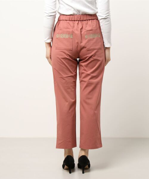 チチカカ（チチカカ）の「ポンチフロントスリットパンツ（その他パンツ・レディース・ブラック/ブラウン/ピンク・FREE）」の5枚目の写真