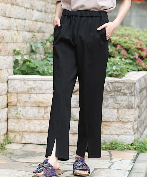 チチカカ（チチカカ）の「ポンチフロントスリットパンツ（その他パンツ・レディース・ブラック/ブラウン/ピンク・FREE）」の14枚目の写真