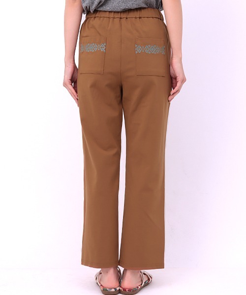 チチカカ（チチカカ）の「ポンチフロントスリットパンツ（その他パンツ・レディース・ブラック/ブラウン/ピンク・FREE）」の18枚目の写真