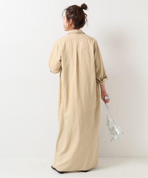 Spick & Span（スピックアンドスパン）の「【TICCA】リヨセル麻ツイル マキシドレス(SP)◆（ワンピース・レディース・ベージュ/ブラック/カーキ・FREE）」の16枚目の写真