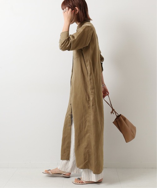 Spick & Span（スピックアンドスパン）の「【TICCA】リヨセル麻ツイル マキシドレス(SP)◆（ワンピース・レディース・ベージュ/ブラック/カーキ・FREE）」の22枚目の写真