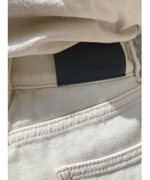 one way（ワンウェイ）の「【oneway Jeans】ハイウエストフリンジショーパン（デニムパンツ・レディース・ベージュ/ライトブルー/ブラック・S/M）」の11枚目の写真