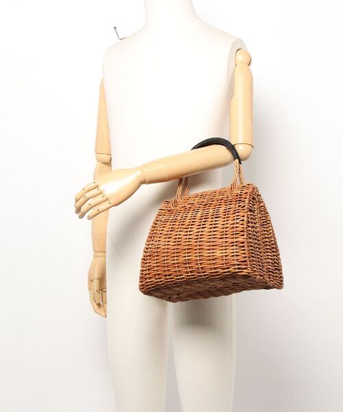 CACHELLIE（カシェリエ）の「【CACHELLIE】バスケット風バッグ（ハンドバッグ・レディース・ブラック/ライトグレー・FREE）」の6枚目の写真