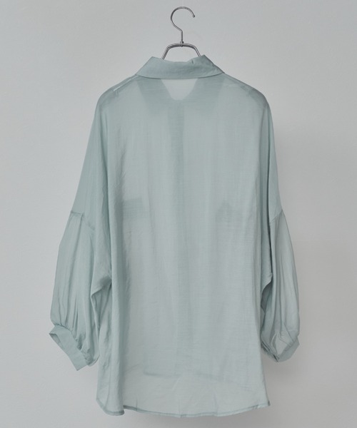 toucher du brise(トゥシェドブリーズ)の「シアーブラウス(シャツ/ブラウス・レディース・ホワイト/パープル/ブルー・M)」の19枚目の写真