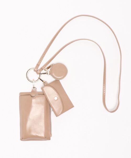 cache cache(カシュ カシュ)の「カシュカシュ cachecache / マルチスマホショルダー(ショルダーバッグ・レディース・ブラック/イエロー/アイボリー/ベージュ/グリーン・FREE)」の3枚目の写真