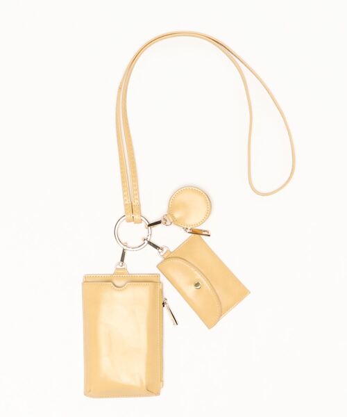 cache cache(カシュ カシュ)の「カシュカシュ cachecache / マルチスマホショルダー(ショルダーバッグ・レディース・ブラック/イエロー/アイボリー/ベージュ/グリーン・FREE)」の5枚目の写真