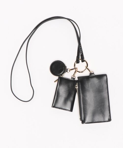 cache cache(カシュ カシュ)の「カシュカシュ cachecache / マルチスマホショルダー(ショルダーバッグ・レディース・ブラック/イエロー/アイボリー/ベージュ/グリーン・FREE)」の12枚目の写真