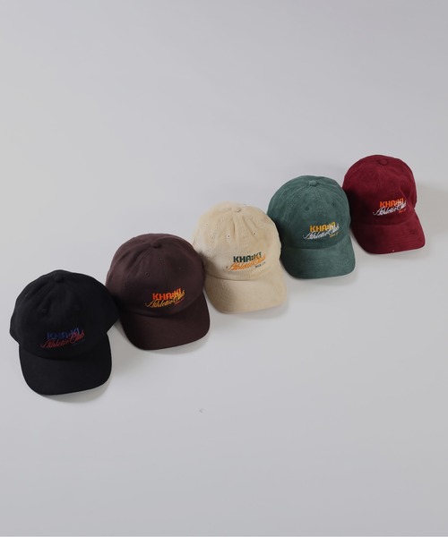 kha:ki（カーキ）の「「KHA:KI / カーキ」アスレチックコーデュロイキャップ（キャップ・レディース・ブラウン/ブラック/アイボリー/グリーン/ワインレッド・FREE）」の8枚目の写真