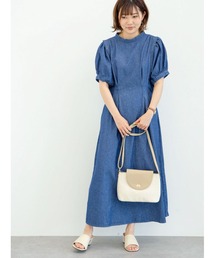 ・ELENCARE DUE デニムタックワンピース*