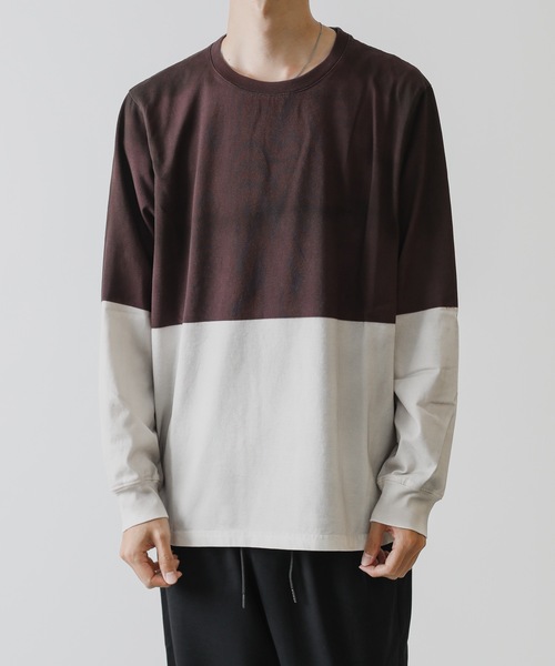 ATTACHMENT(アタッチメント)の「MARCERIZATION JERSEY PAINT DYE L/S T-SHIRT(Tシャツ/カットソー・メンズ・ブラック/ダークグリーン/グレー/ボルドー・1/2/3)」の11枚目の写真