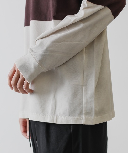 ATTACHMENT(アタッチメント)の「MARCERIZATION JERSEY PAINT DYE L/S T-SHIRT(Tシャツ/カットソー・メンズ・ブラック/ダークグリーン/グレー/ボルドー・1/2/3)」の16枚目の写真