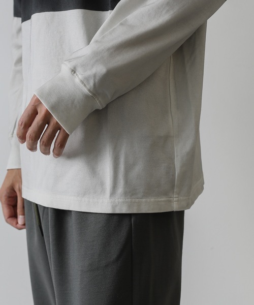 ATTACHMENT(アタッチメント)の「MARCERIZATION JERSEY PAINT DYE L/S T-SHIRT(Tシャツ/カットソー・メンズ・ブラック/ダークグリーン/グレー/ボルドー・1/2/3)」の10枚目の写真