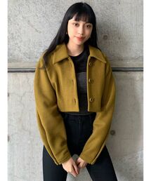 EMODA | ビッグカラーショートジャケット(その他アウター)