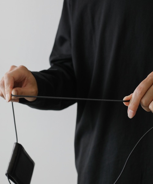 ATTACHMENT（アタッチメント）の「CALF LEATHER NECK CARD HOLDER（カードケース・メンズ・ブラック・ONESIZE）」の6枚目の写真