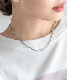 シンプル2連スネークネックレス