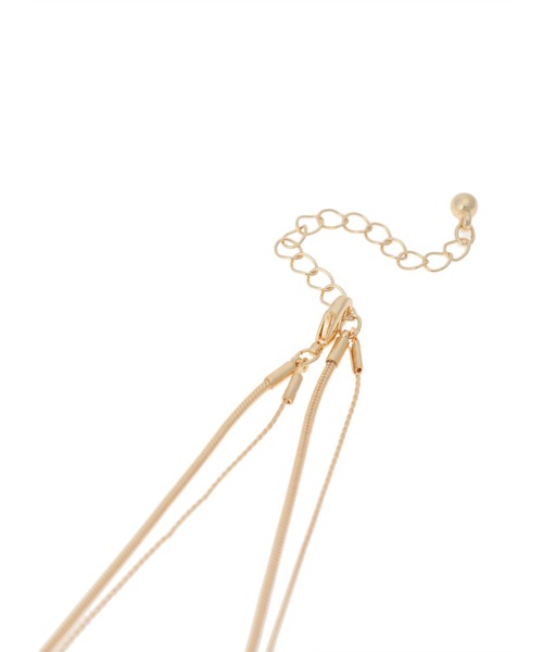 Edit Sheen（エディットシーン）の「シンプル2連スネークネックレス（ネックレス・レディース・シルバー/ゴールド・FREE）」の3枚目の写真