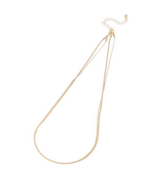 Edit Sheen（エディットシーン）の「シンプル2連スネークネックレス（ネックレス・レディース・シルバー/ゴールド・FREE）」の4枚目の写真