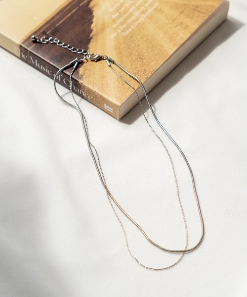 Edit Sheen（エディットシーン）の「シンプル2連スネークネックレス（ネックレス・レディース・シルバー/ゴールド・FREE）」の10枚目の写真