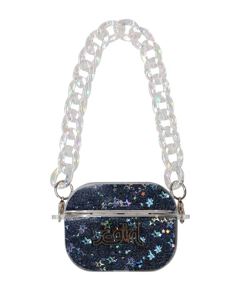 X-girl(エックスガール)の「DREAMING AirPods Pro CASE(ヘッドフォン/イヤホン・レディース・ブラック/マルチ・ONE SIZE)」の1枚目の写真