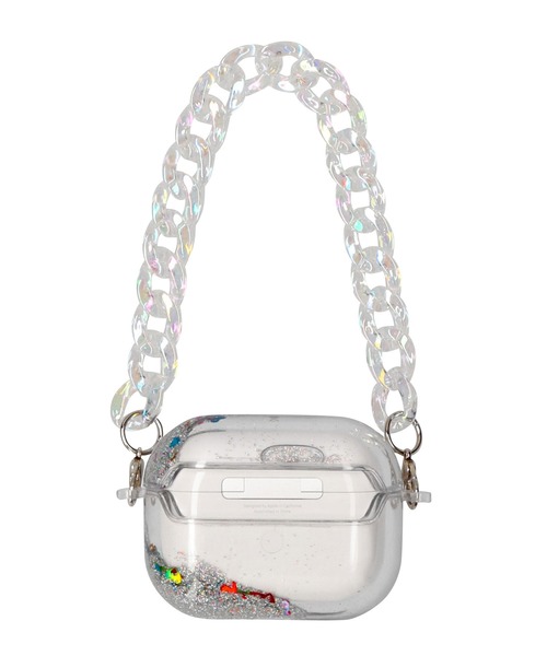 X-girl(エックスガール)の「DREAMING AirPods Pro CASE(ヘッドフォン/イヤホン・レディース・ブラック/マルチ・ONE SIZE)」の3枚目の写真