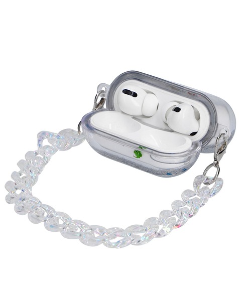 X-girl(エックスガール)の「DREAMING AirPods Pro CASE(ヘッドフォン/イヤホン・レディース・ブラック/マルチ・ONE SIZE)」の4枚目の写真