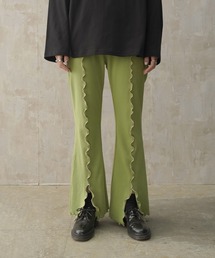 Lull | 【Lull / ルル】配色配色メローセミフレアリブパンツ(その他パンツ)